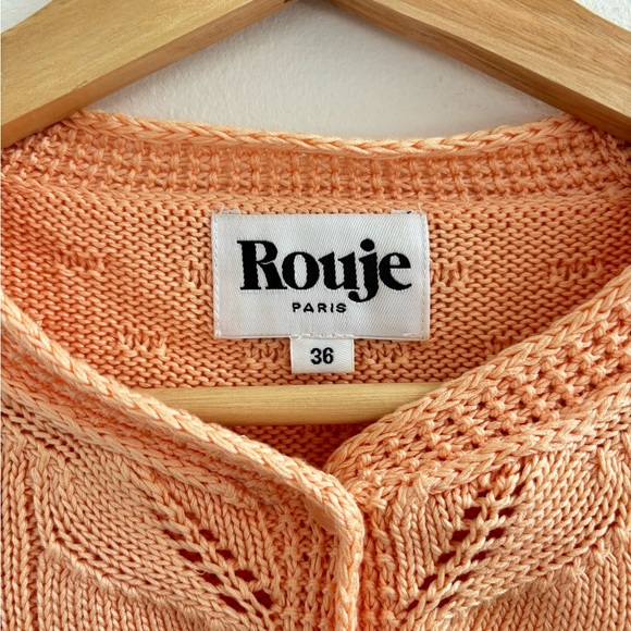 Rouje Maya Cardigan in Peach size 36 - Picture 6 of 12